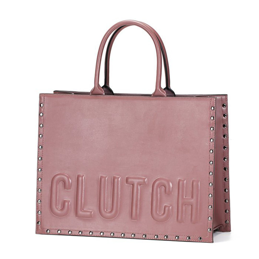 Clutch Signature Embossed Tote